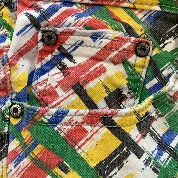 Multi Color Print Mid Rise/High Rise Skinny Jeans. - Picture 4 of 6